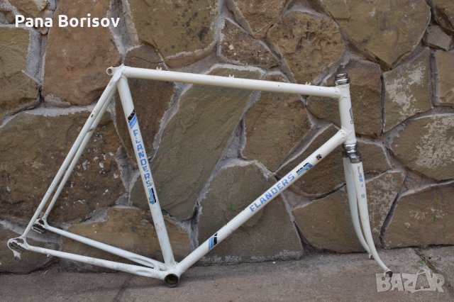 Ретро Шосеен Белгииски комплект Рамка + Вилка Flanders, снимка 1 - Части за велосипеди - 33549821