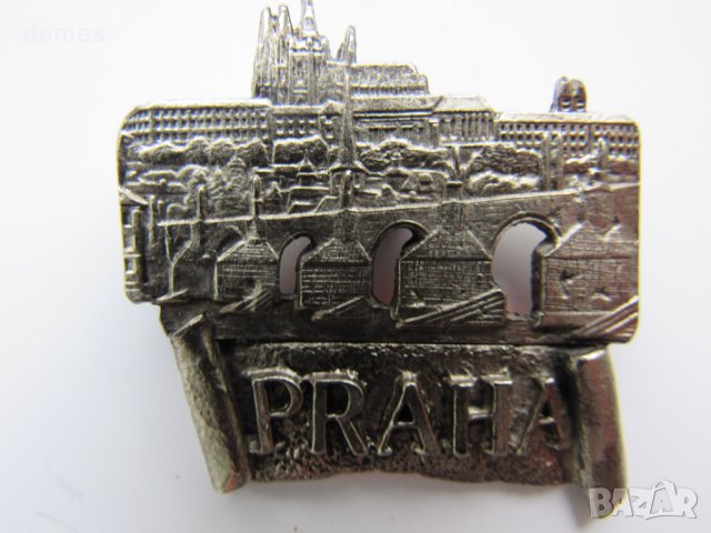 Метален магнит от Прага, Чехия, снимка 2 - Колекции - 43232844