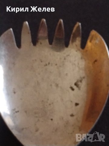 Голяма стара лъжица от соца за КОЛЕКЦИЯ ДЕКОРАЦИЯ БИТОВ КЪТ 42108, снимка 3 - Други ценни предмети - 43849736