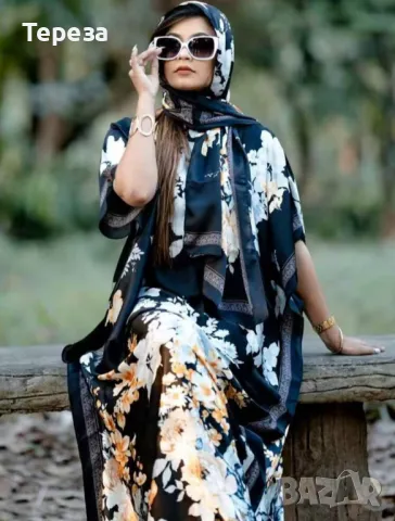 🆕 Рокля - кафтан /XL-XXL, снимка 3 - Рокли - 50038388