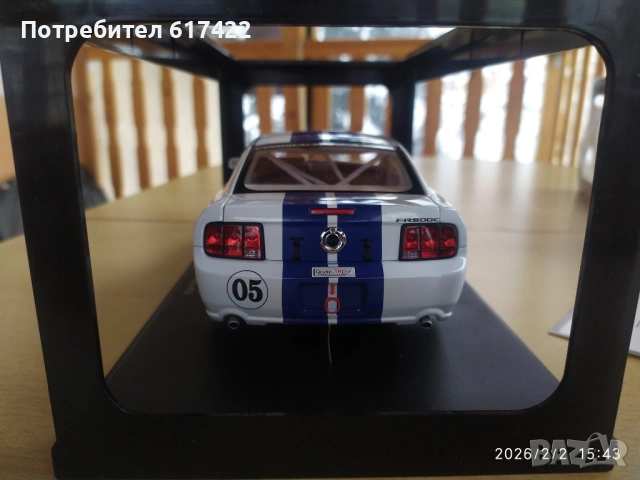 1:18 Метален модел на Ford Mustang FR 500C Grand Am Cup (2005) -AUTOart, снимка 6 - Колекции - 53325028