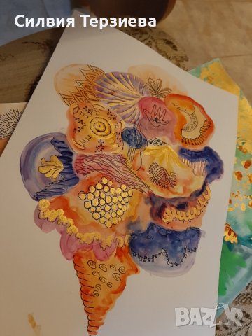 Картина "Сладоледена симфония", снимка 2 - Картини - 43709542