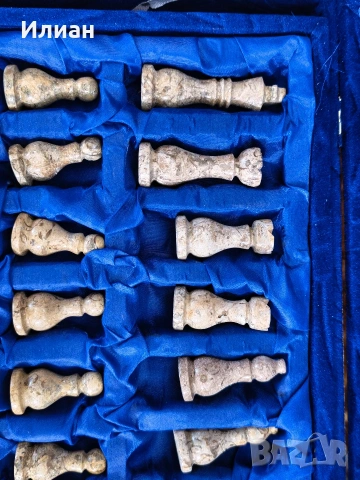 Шах Lokah от оникс и мрамор, снимка 3 - Шах и табла - 53501468