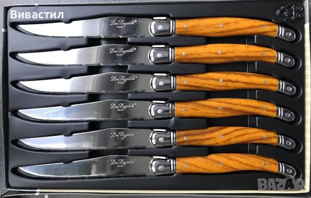 Комплекти вилици и ножове Lou Laguiole Basic уникален подарък за предстоящите празници, снимка 12 - Прибори за хранене, готвене и сервиране - 35325993