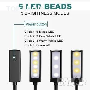 OMERIL LED ЛАМПА ЗА КНИГА, снимка 3 - Лед осветление - 48483679