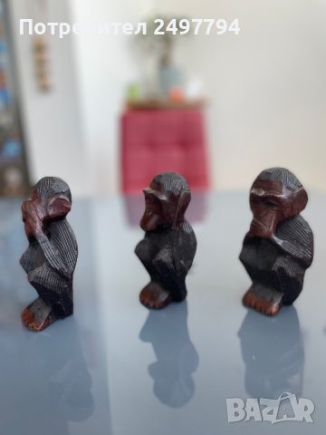 Комплект маймунки “Не чух, не видях, не знам”, снимка 8 - Други ценни предмети - 38346688