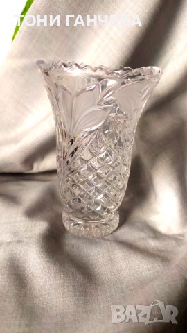 Кристална ваза,Австрия, снимка 4 - Вази - 40514969