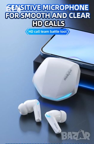 Lenovo GM2 Pro Bluetooth 5.3 Безжични спортни слушалки с двоен режим ниска латентност, снимка 1 - Слушалки и портативни колонки - 42946462