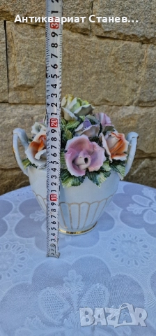 🌸✨ Порцеланова кошница с 3D цветя – изящна изработка ✨🌸, снимка 16 - Статуетки - 51518239