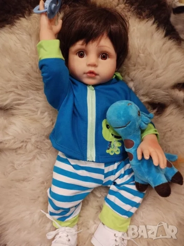 Кукла момче реборн , преродено бебе, реалистична силиконова кукла, снимка 6 - Кукли - 52072030