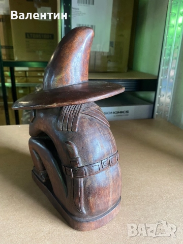 Дървена ръчно изработена фигура, снимка 3 - Статуетки - 51952000