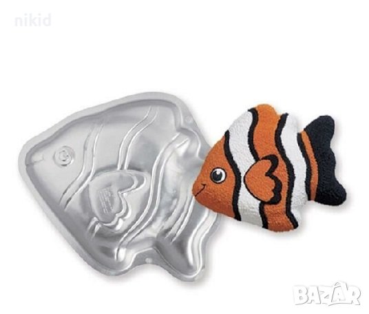 Риба Голяма Алуминиева форма тава за десерти сладкиш кекс торта