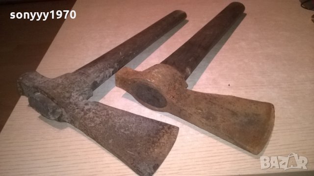 ПОРЪЧАНИ-антики-стари масивни-брадва/чук/томахавка с печати, снимка 2 - Колекции - 26329656