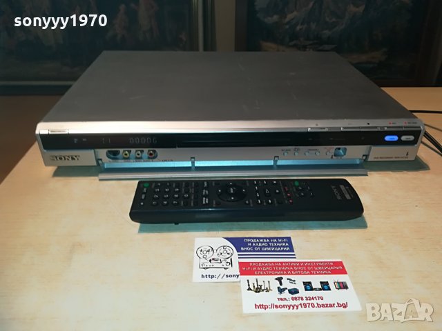 sony rdr-hx720 dvd recorder-hdd/dvd-160gb+remote, снимка 7 - Плейъри, домашно кино, прожектори - 29059256