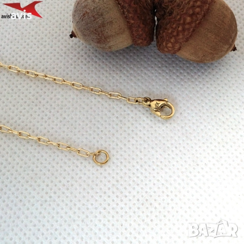 Синджир с 14К златно покритие 254553, снимка 2 - Колиета, медальони, синджири - 52771011