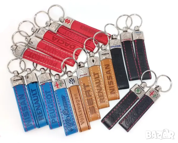 Автомобилен кожен ключодържател за Renault Рено / Червен Цвят Стилни и Елегантни Аксесоари М2, снимка 7 - Аксесоари и консумативи - 48878089