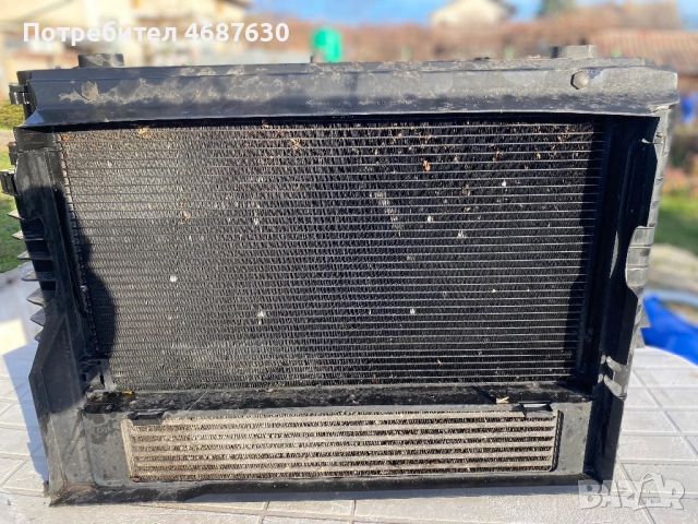 Перка охлаждаща радиатор воден климатик интеркулер БМВ е60/е61, снимка 3 - Части - 52990928
