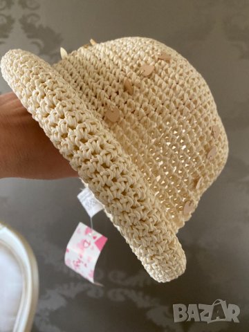 Детска сламена шапка, снимка 10 - Шапки, шалове и ръкавици - 33456560