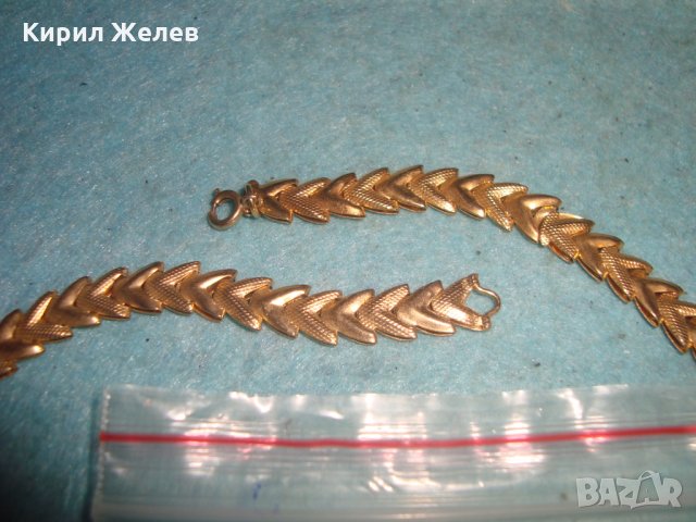 ПОЗЛАТЕН ВИНТИДЖ ЛАНЕЦ КОЛИЕ от НЕРЪЖДАЕМА СТОМАНА ЗДРАВО и КРАСИВО 6149, снимка 3 - Колиета, медальони, синджири - 35261238