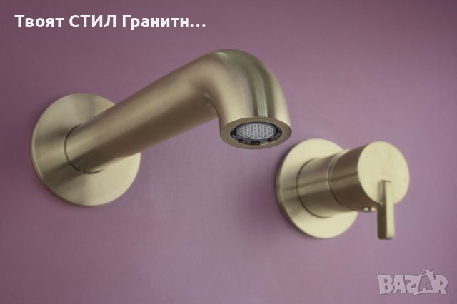 BQS_R54L Златен мат смесител за вграждане за Баня модел Silia Brushed Gold -12%, снимка 4 - Смесители - 43555179