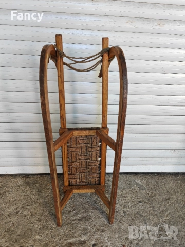 Стара дървена шейна , снимка 9 - Зимни спортове - 51764139