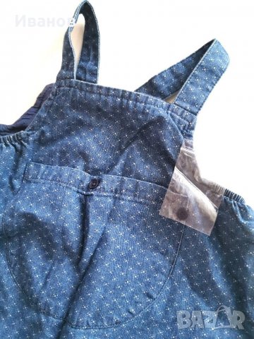 Дънков гащеризон за момиченце , снимка 3 - Бебешки гащеризони - 28702409