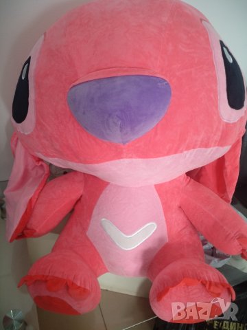 Стич ,Stitch /голям,105см син и розов, снимка 6 - Плюшени играчки - 43412634
