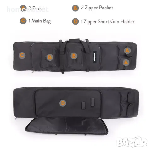 Калъф / раница за съхранение на оръжия и приспособления за риболов XBB10-BK-1,2M, снимка 7 - Екипировка - 48995256