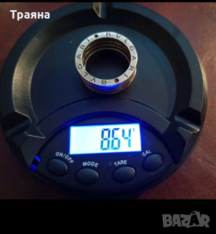 Мъжки сребърен пръстен на марката bvlgary , снимка 6 - Пръстени - 52906642