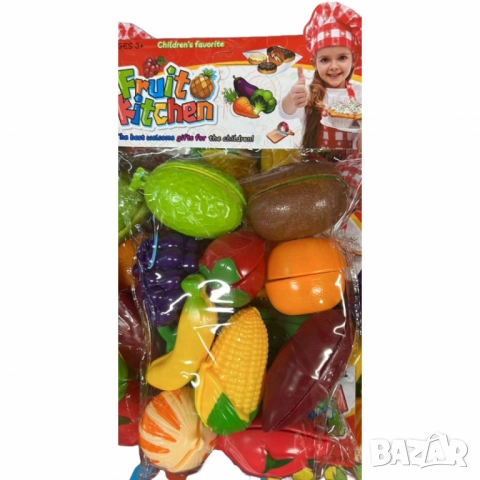 Детски комплект от цветни плодове и зеленчуци, снимка 5 - Други - 52054280