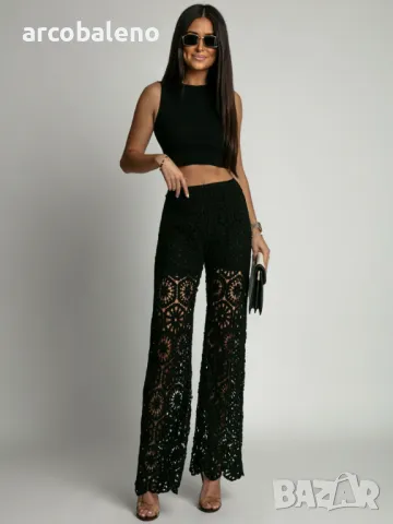 Модни дамски елегантни панталони BALI, 3цвята , снимка 7 - Панталони - 49448055