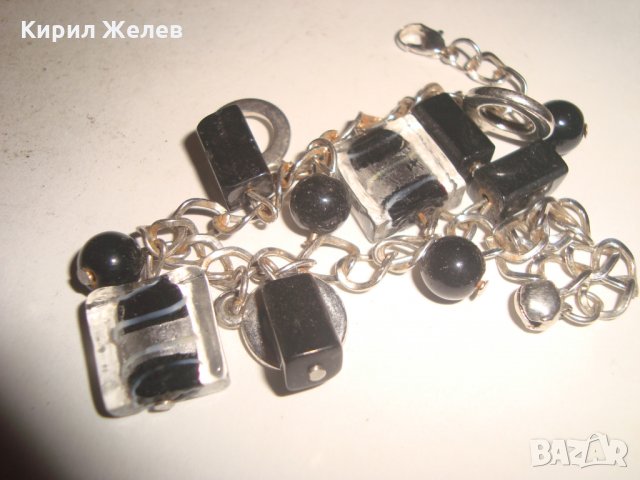 КРАСИВА АРТ ГРИВНА с ЦВЕТНО ВЕНЕЦИАНСКО СТЪКЛО 20772, снимка 4 - Гривни - 32239685