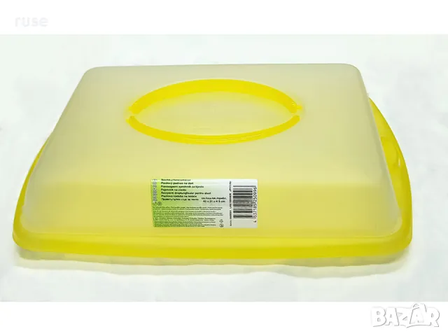 НОВА! Кутия за торта с капак правоъгълна 