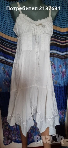 ДАМСКА БЯЛА  АСИМЕТРИЧНА  Размер L / XL , снимка 1