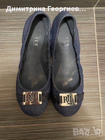 Дамски пантофки тип балерина-Ralph Lauren, снимка 1 - Дамски ежедневни обувки - 36791246