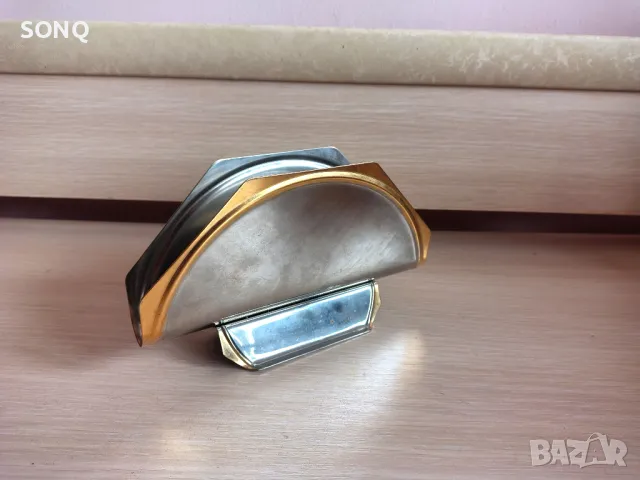 Красив Позлатен Салфетник 24К, снимка 6 - Антикварни и старинни предмети - 49320731