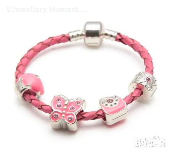 Гривна в розово тип Пандора колекция Pandora Moments, снимка 2 - Гривни - 47975236