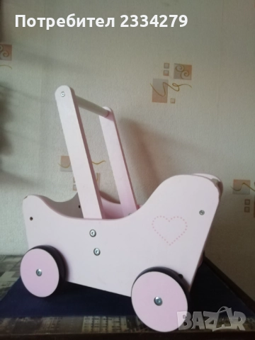 Порцеланова кукла, децка количка за кукли и дървено сметало,,Мечок" всичко е немско. , снимка 10 - Колекции - 52659883