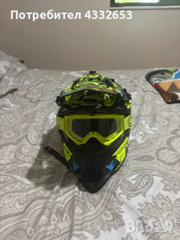 Детска Каска и очила на Oneal като нови, снимка 3 - Спортна екипировка - 48383497