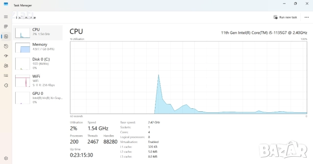 Таблет и Лаптоп 2в1 laptop Lenovo ThinkPad L13 Yoga Gen 2 i5-1135G7 /RAM 8GB/SSD 256GB / Win11 Pro, снимка 17 - Лаптопи за работа - 52641004