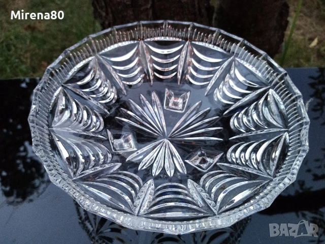 Кристална фруктиера , снимка 3 - Чинии - 51446570