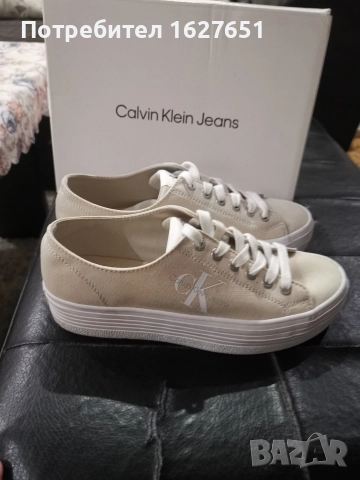 Оригинални дамски кецове Calvin Klein 38, снимка 4 - Маратонки - 52647552