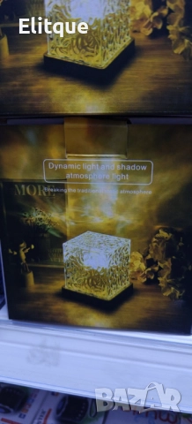 Елегантна кристална квадратна лампа с променящи се цветове, снимка 7 - Други - 52820244