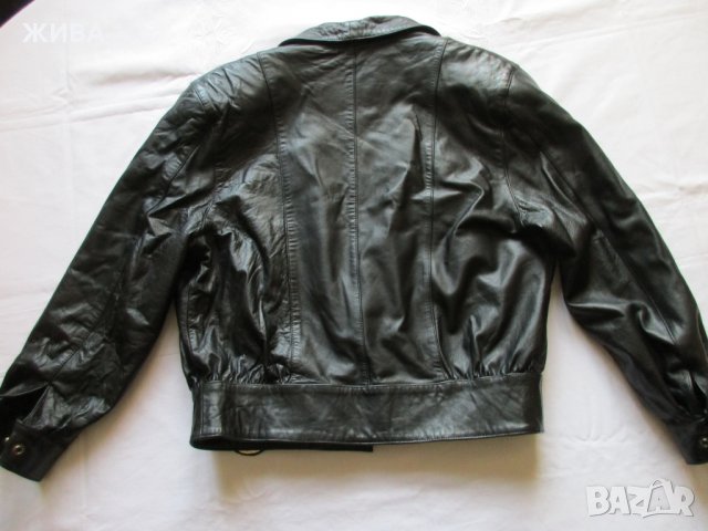 LOVE DOLL естествена кожа, черно дамско яке, снимка 3 - Якета - 32456518