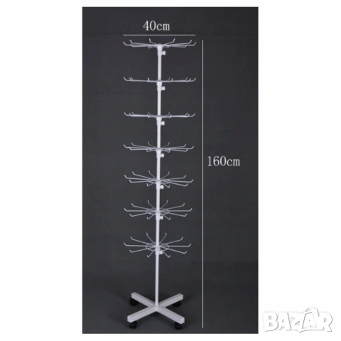 Метален въртящ се стелаж , снимка 2 - Стелажи и щандове - 53461657