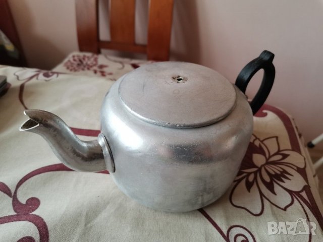 Съд за масло от алпака и чайниче, снимка 1