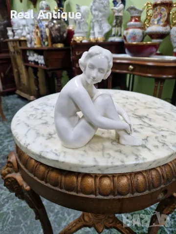 Уникална рядка антикварна колекционерска немска порцеланова фигура статуетка Hummel Goebel , снимка 1