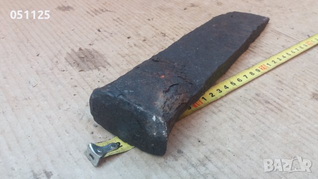 масивна кована кама, клин секач, снимка 8 - Антикварни и старинни предмети - 37757670
