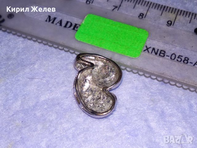 СКЪПОЦЕНЕН СРЕБЪРЕН МЕДАЛЬОН СРЕБРО 925 с БЯЛА ПОЗЛАТА и ФАСЕТИРАНИ ЮВЕЛИРНО КРИСТАЛЧЕТА 34440, снимка 10 - Колиета, медальони, синджири - 39318928