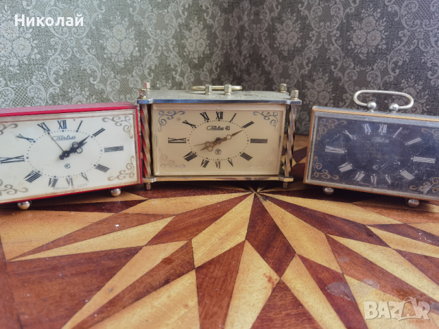 Лот съветски настолни часовници будилник , снимка 5 - Антикварни и старинни предмети - 44878217